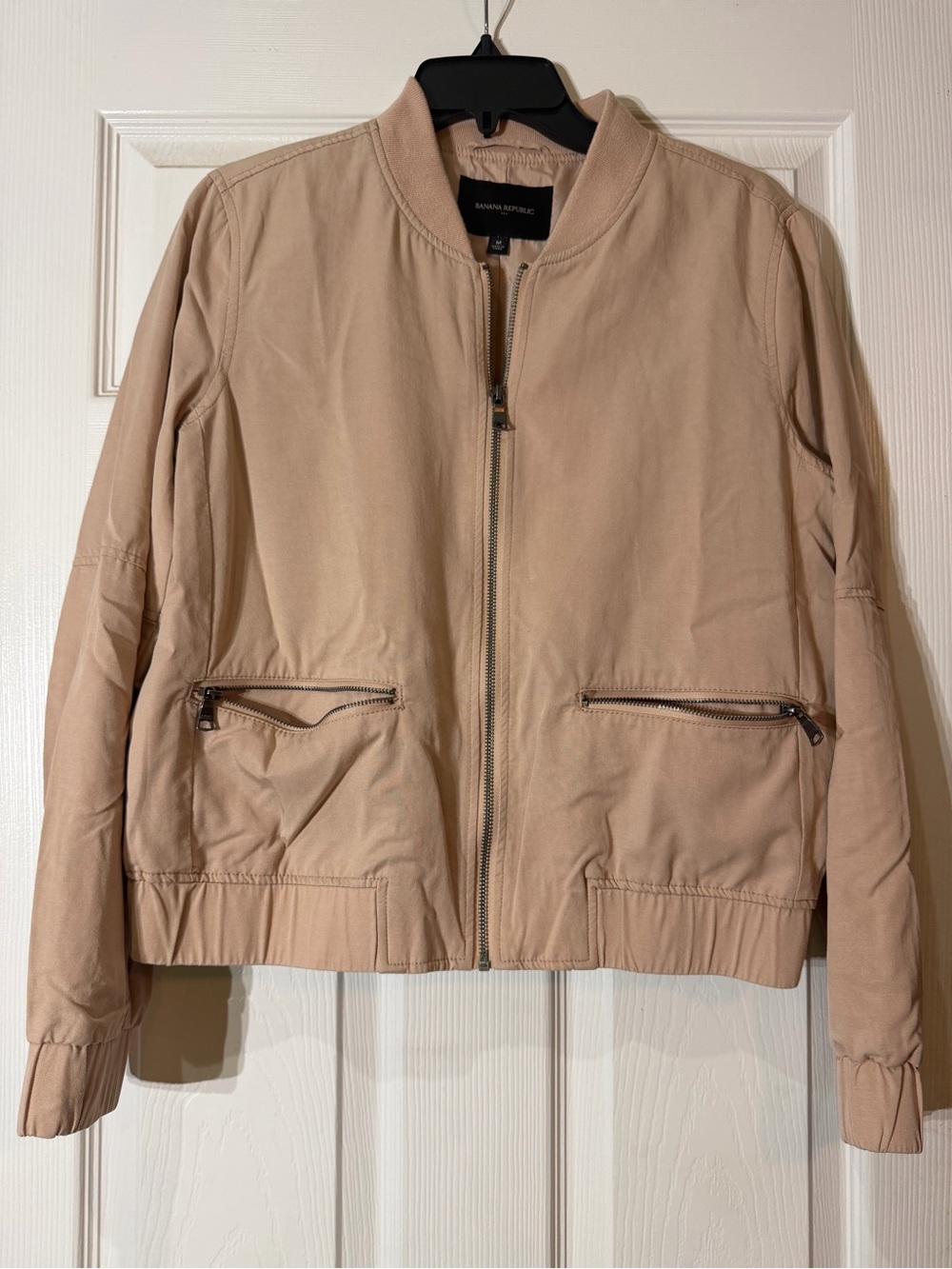 Banana Republic Light Beige Women's Bomber Jacket